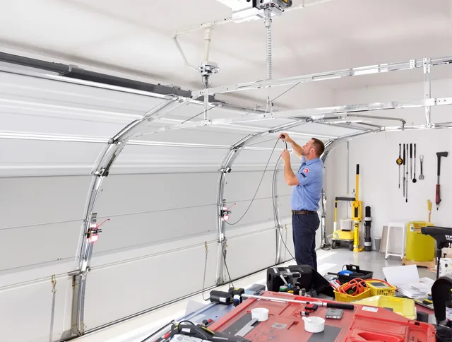 Garage door cable repair service by Pasadena Garage Door Repair in Pasadena