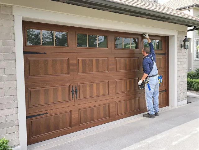 Custom garage door showcase by Pasadena Garage Door Repair in Pasadena