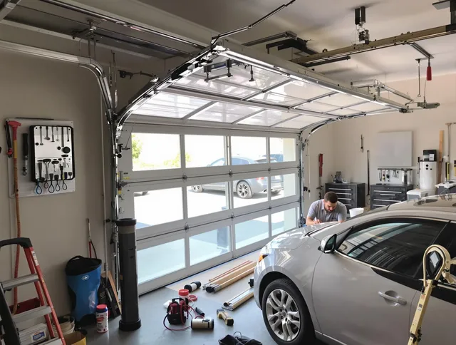 Garage door noise reduction service by Pasadena Garage Door Repair in Pasadena